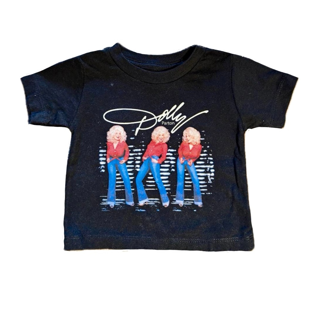 Dolly Parton triple threat tshirt preowned officially licensed merch 6 months